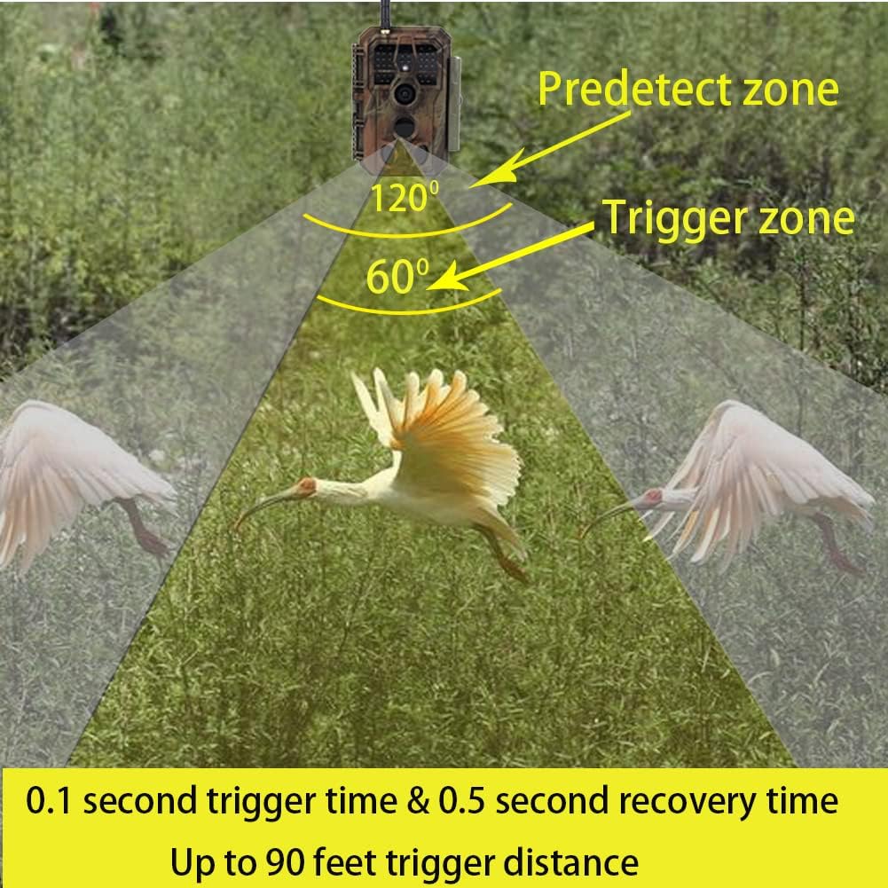 32MP 1296P WiFi Trail Camera with Night Vision Motion Activated Waterproof IP66 N2289