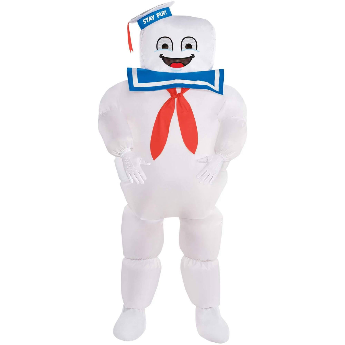 Inflatable Stay Puft Marshmallow Man Halloween Costume for Kids, Medium X48426
