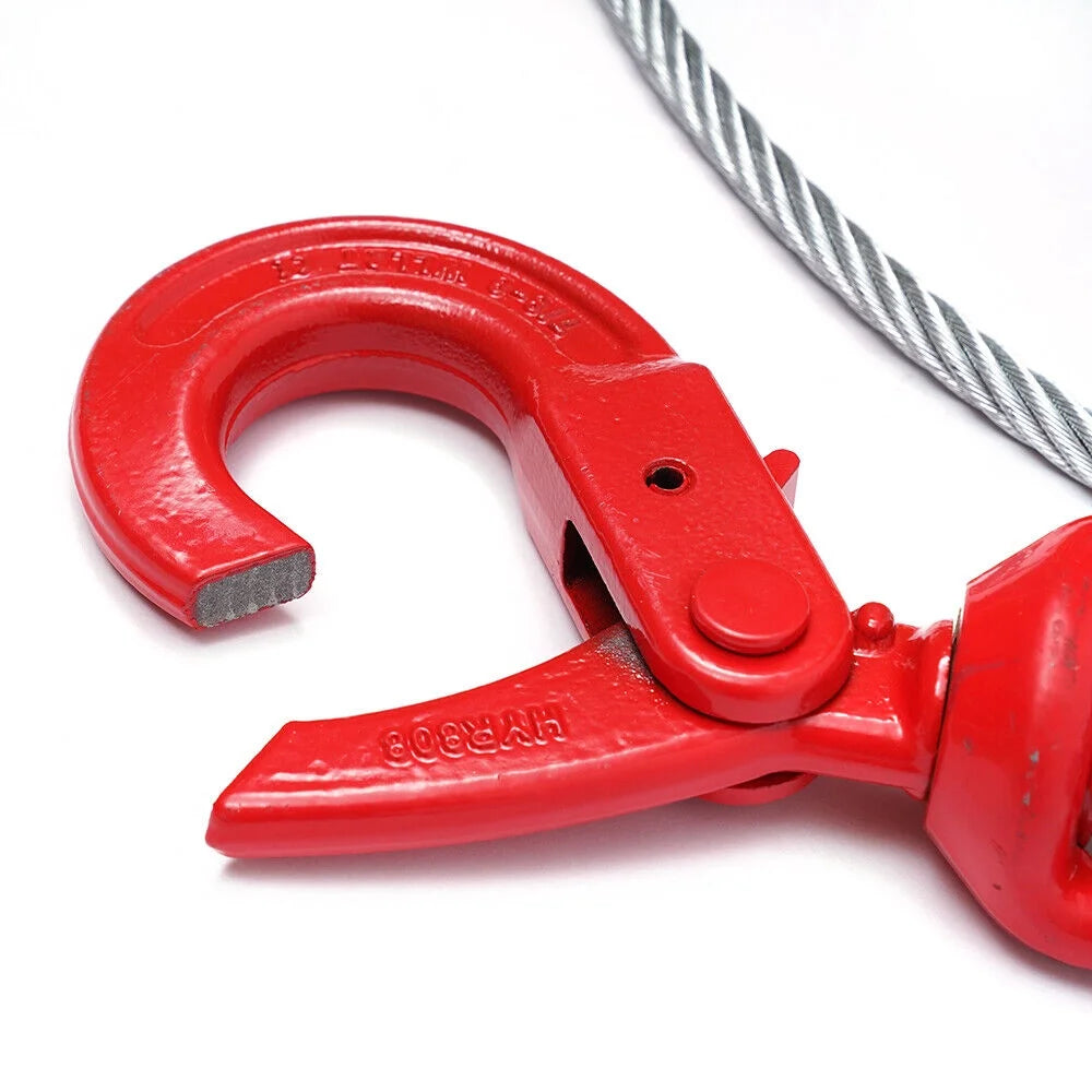 3/8" x 100" Steel Core Wire Rope Winch Cable with Swivel Hook T4250