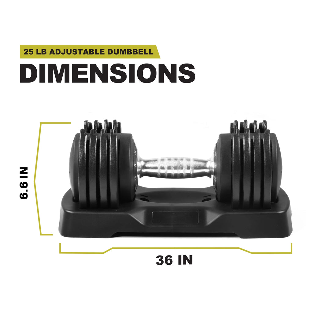 10-50 lb Adjustable Dumbbell, Black B35408