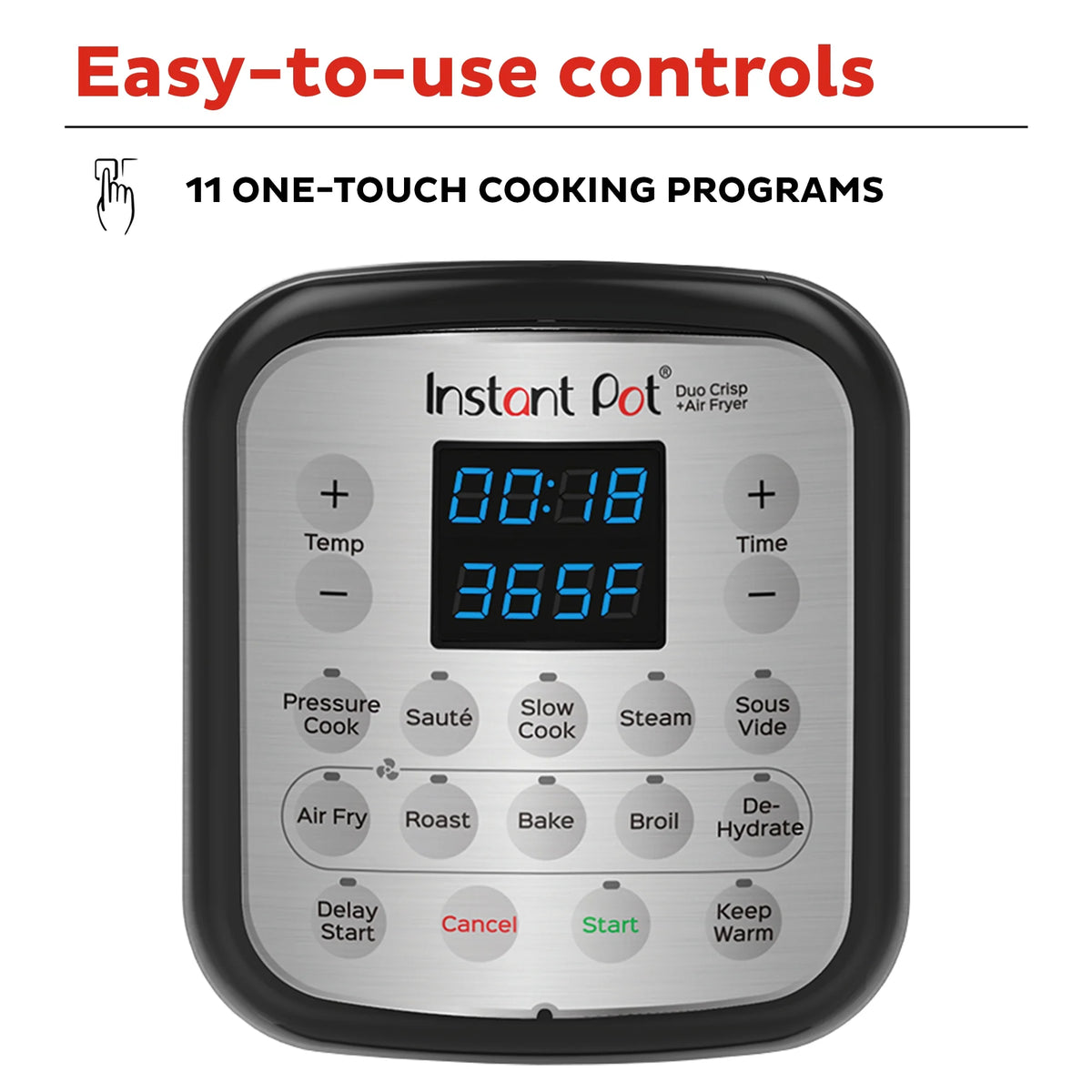 11-in-1 Air Fryer and Electric Pressure Cooker Combo, 8 Quart T1959