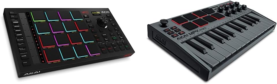MPC Studio MIDI Controller with 8 Backlit Drum Pads, Grey C228128