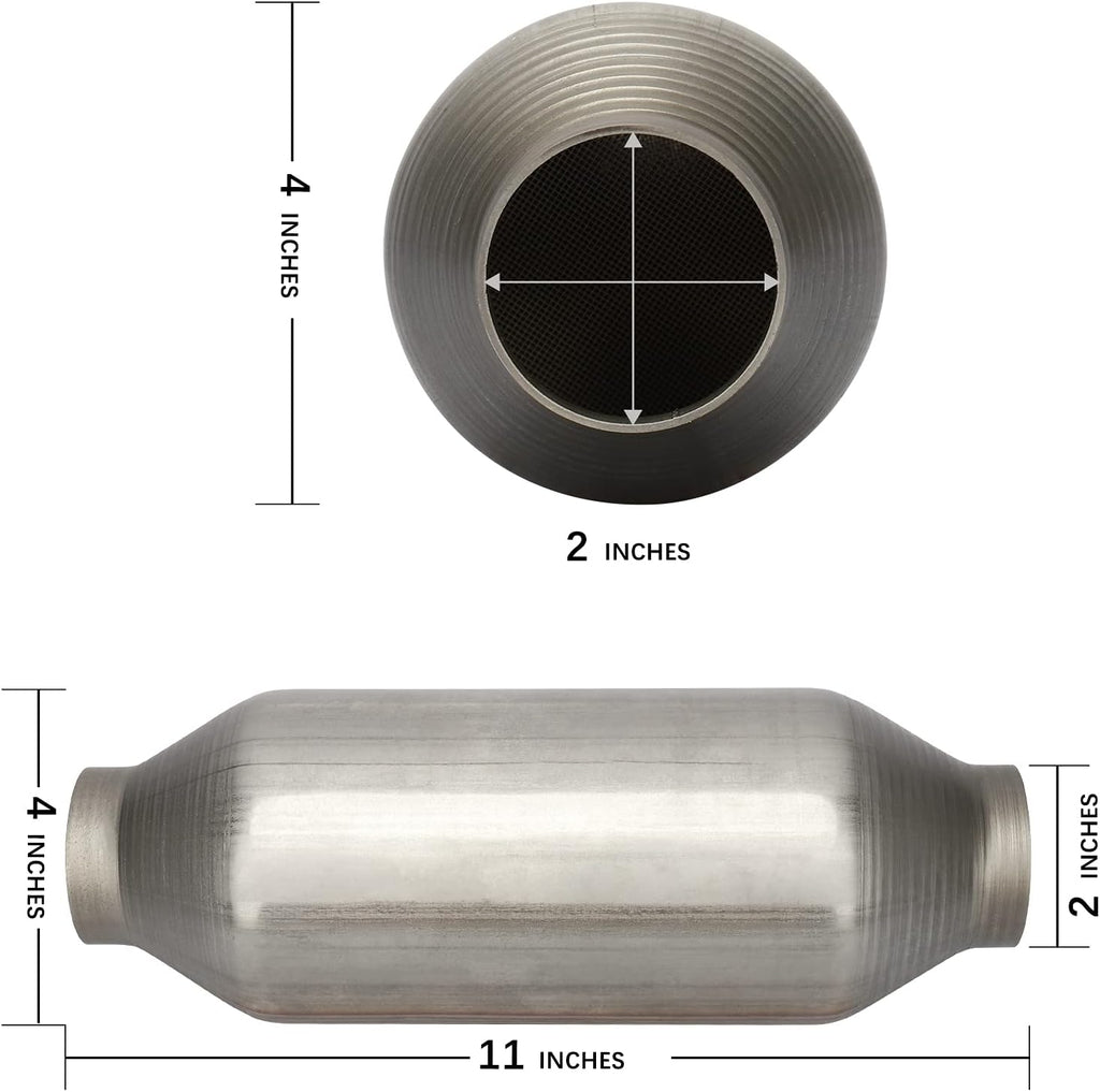 2" Inlet/Outlet Universal Catalytic Converter, Pack of 2 Y944
