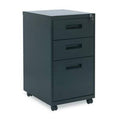Black 3-Drawer Vertical Filing Cabinet E478