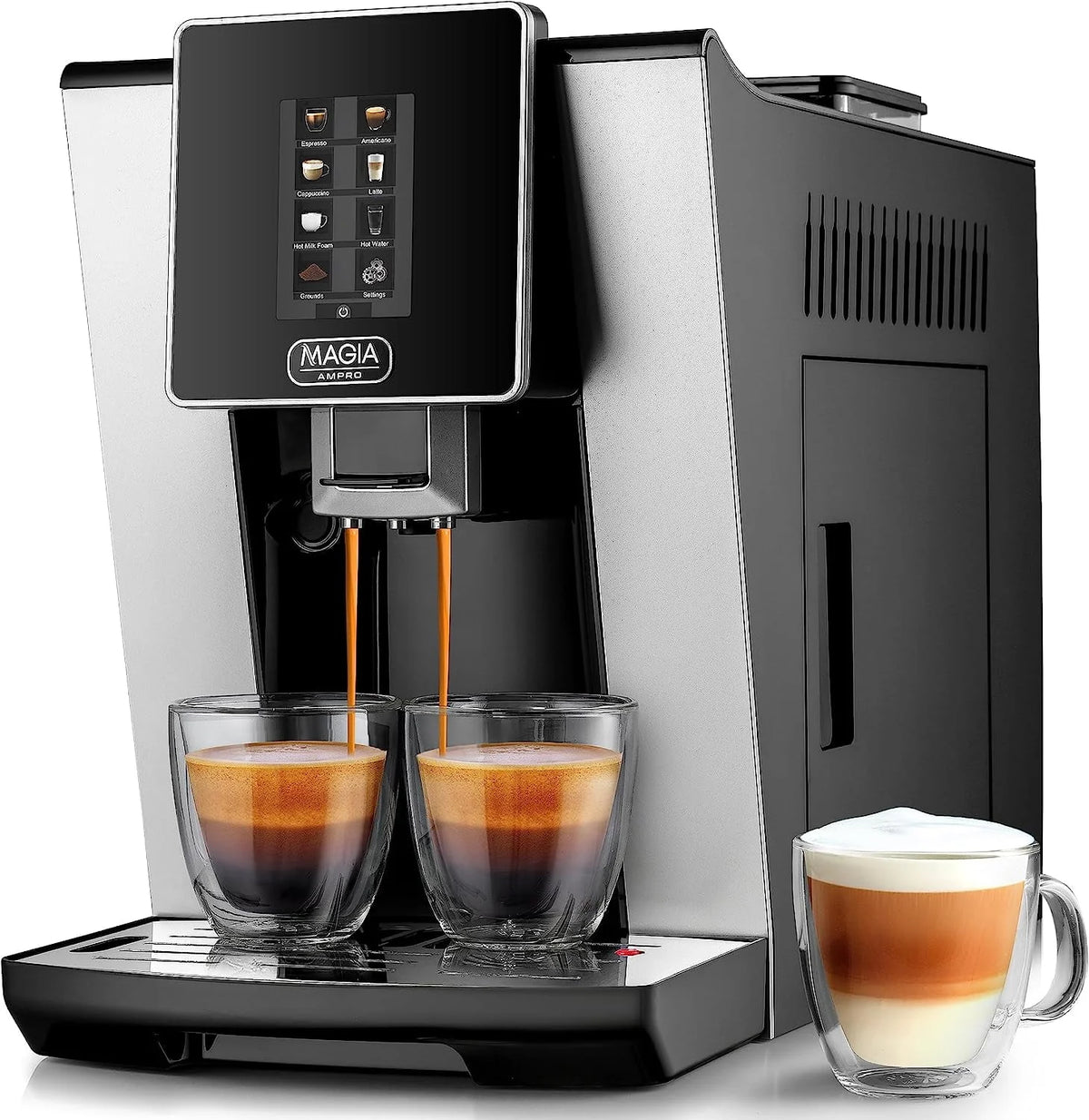 Automatic Espresso Machine with Grinder and Milk Frother F493715