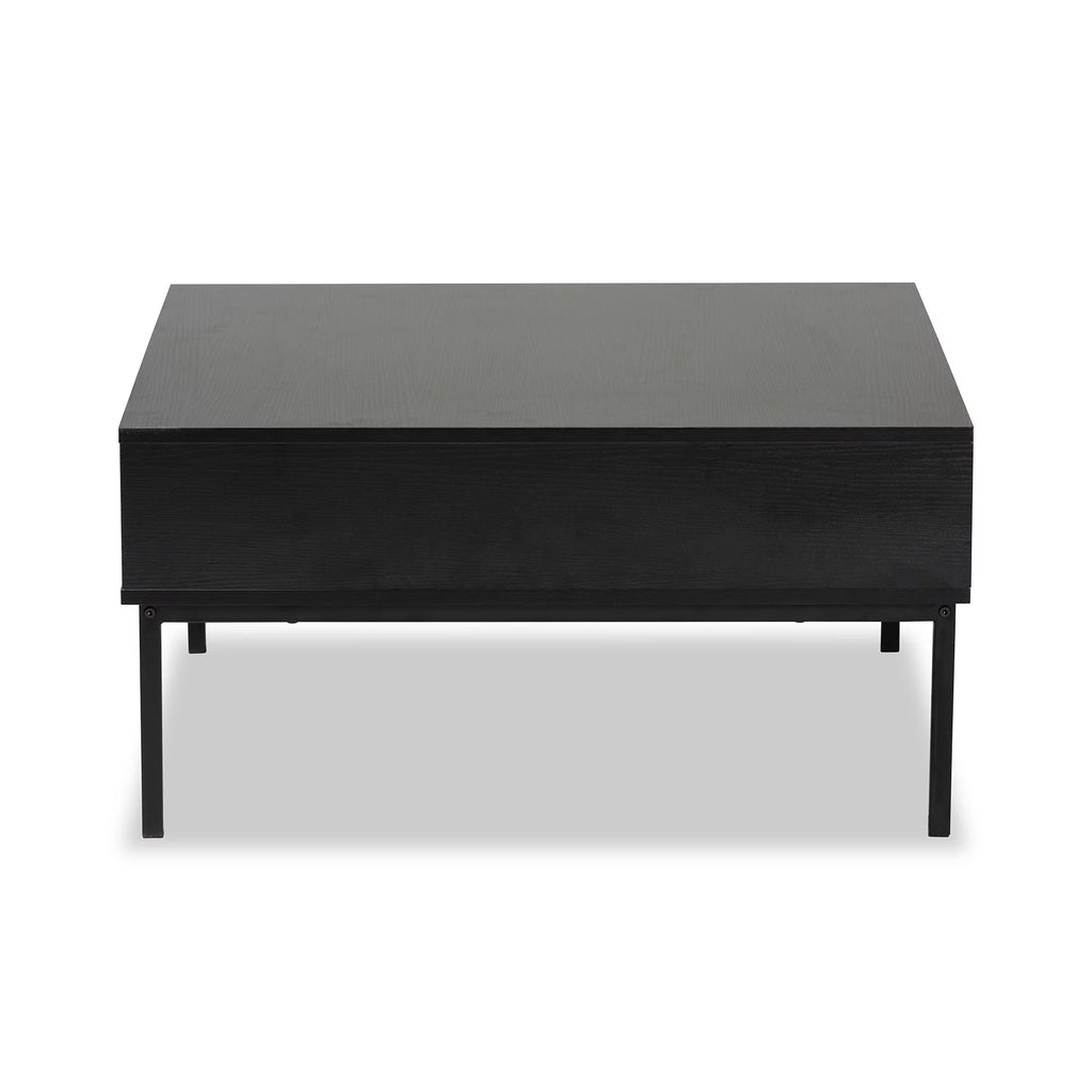 Modern Wood and Metal Square Coffee Table R7145