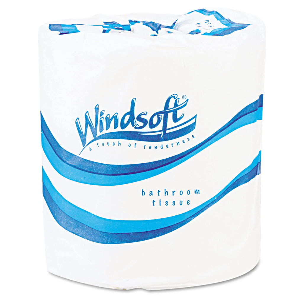 Single Roll Bath Tissue, 500 Sheets/Roll, 96 Rolls/Carton H9404
