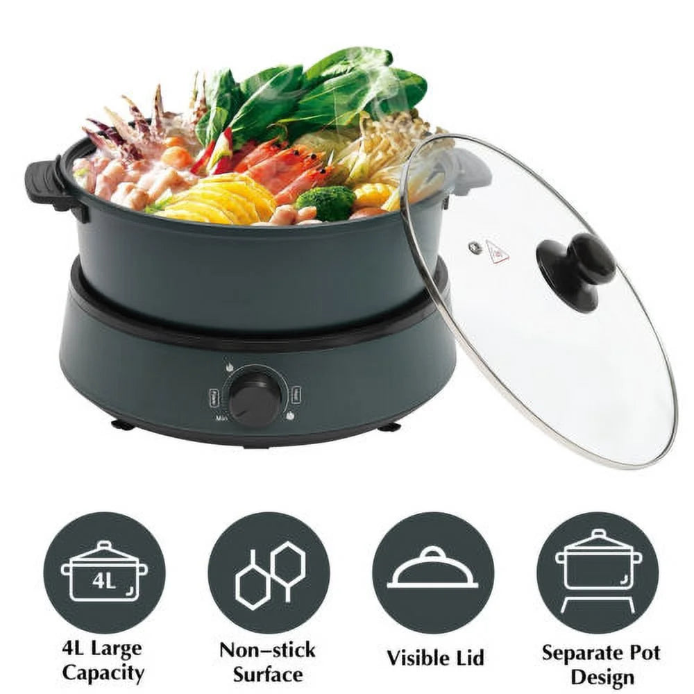 4 L 1350W Non Stick Electric Hot Pot J4980