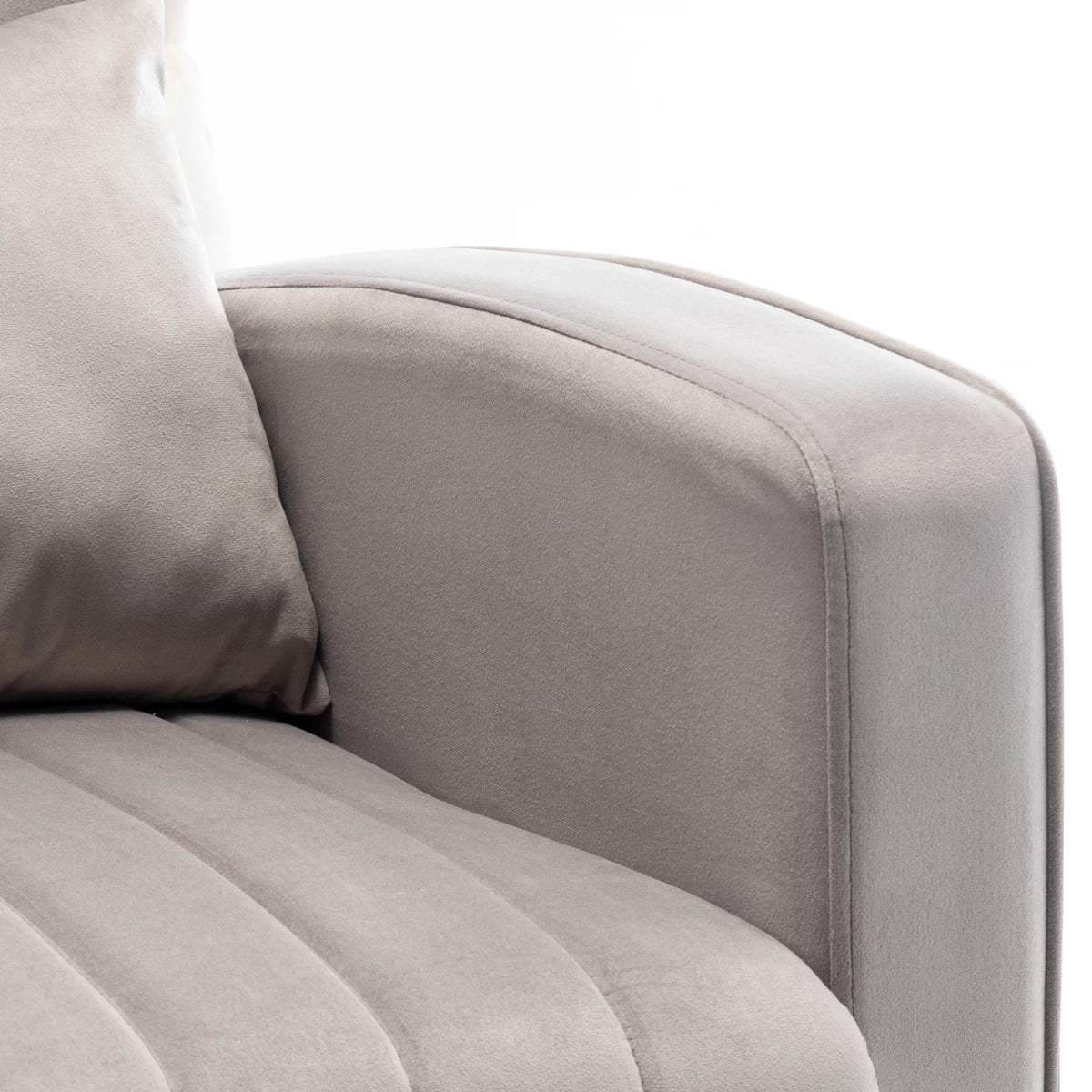Velvet Upholstered Rocking Chair with Metal Legs G795628