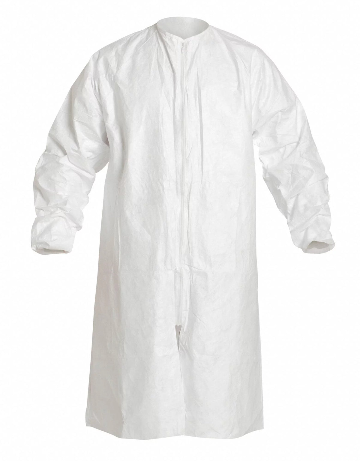 White Zipper Cleanroom Coat F384695