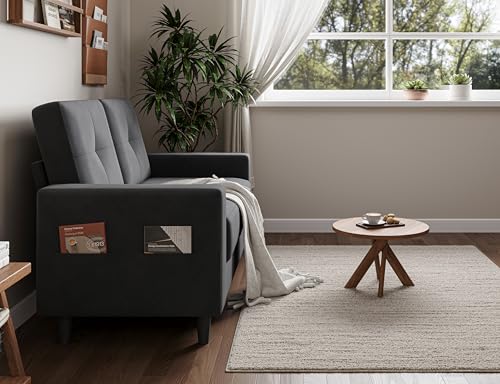 Brown 53" 2 Seater Loveseat Sofa J8484