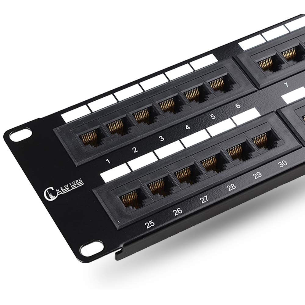 48 Port Cat6 Patch Panel 2U Unshielded H13853