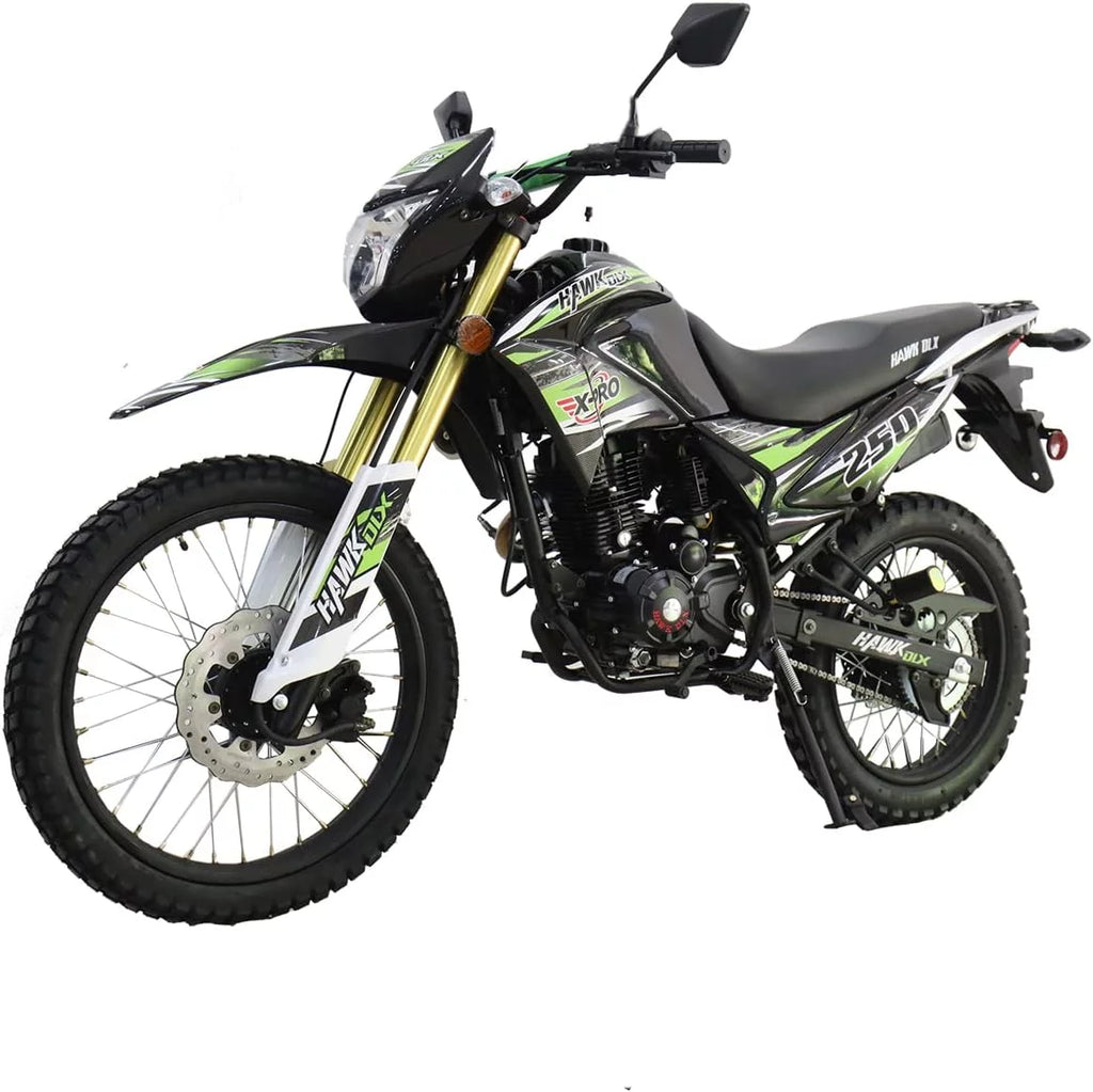 250cc Dirt Bike with 5 Manual Transmission, 21"/18" Wheels P2673