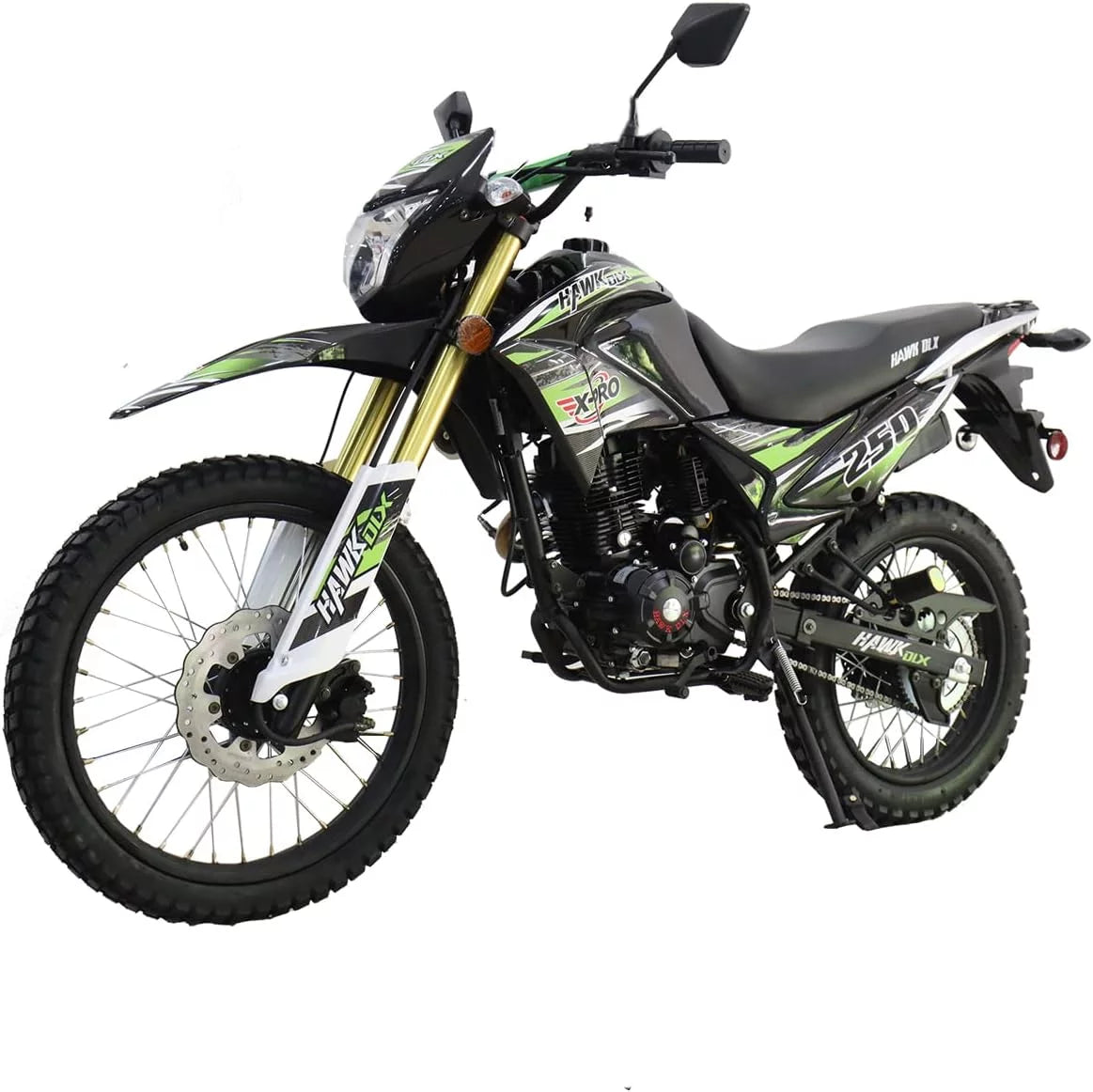 250cc Dirt Bike with 5 Manual Transmission, 21"/18" Wheels P2673