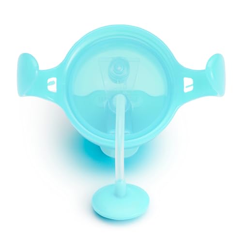 7 Ounce 2 Pack Blue/Green Weighted Straw Sippy Cup Q88448