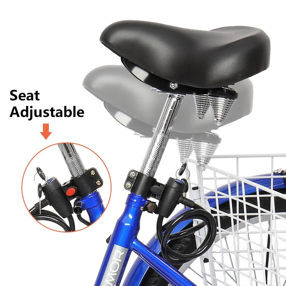 Blue 24-Inch Adult Tricycle I816