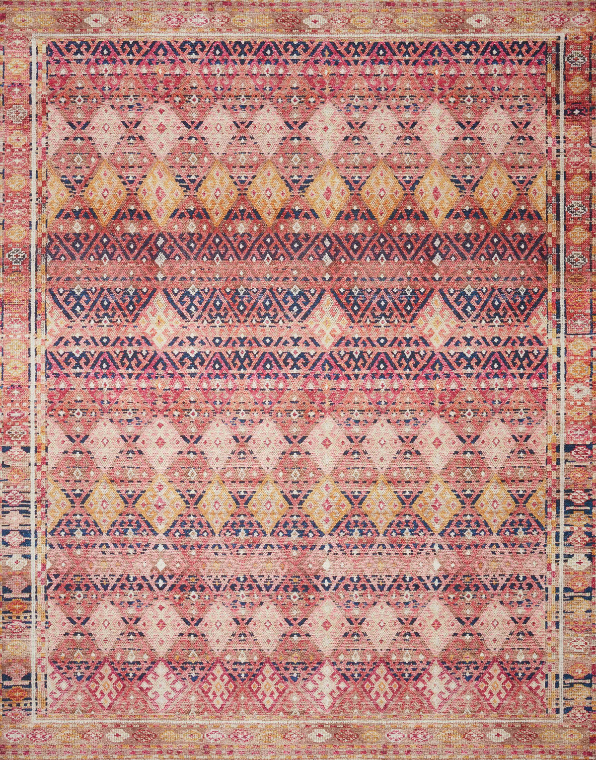Magenta Multi 2'3 x 3'9 Rug Z3070