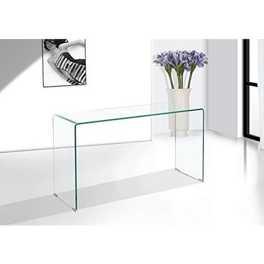 Clear Glass Narrow Console Table R87525