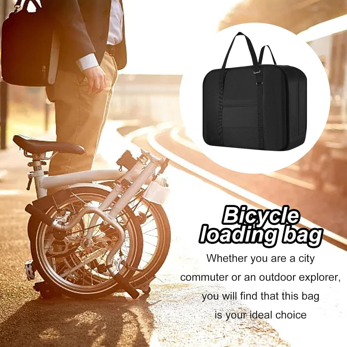 Black Transport Bag for Bicycle N254876