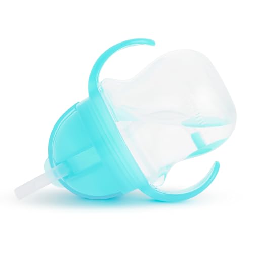7 Ounce 2 Pack Blue/Green Weighted Straw Sippy Cup Q88448