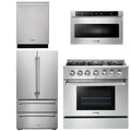 36 Propane Gas Range, Microwave, Refrigerator, Dishwasher S87527