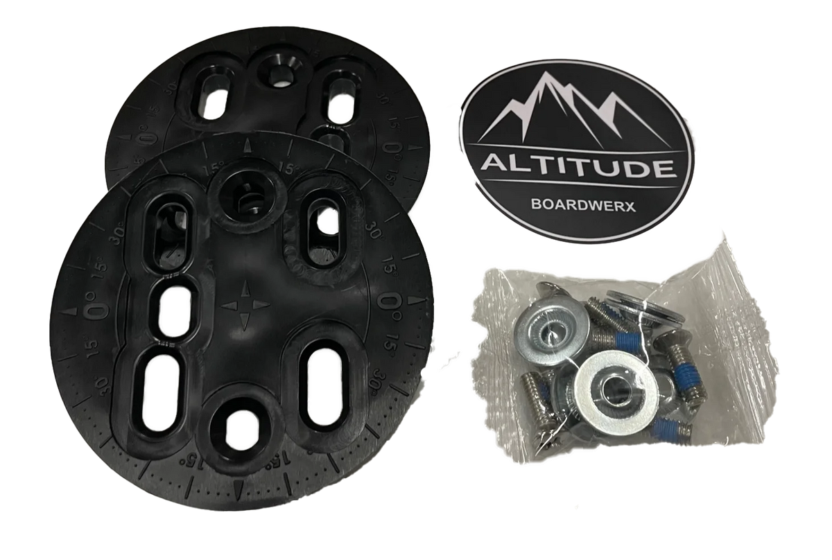 Black Snowboard Bindings L/XL J965501