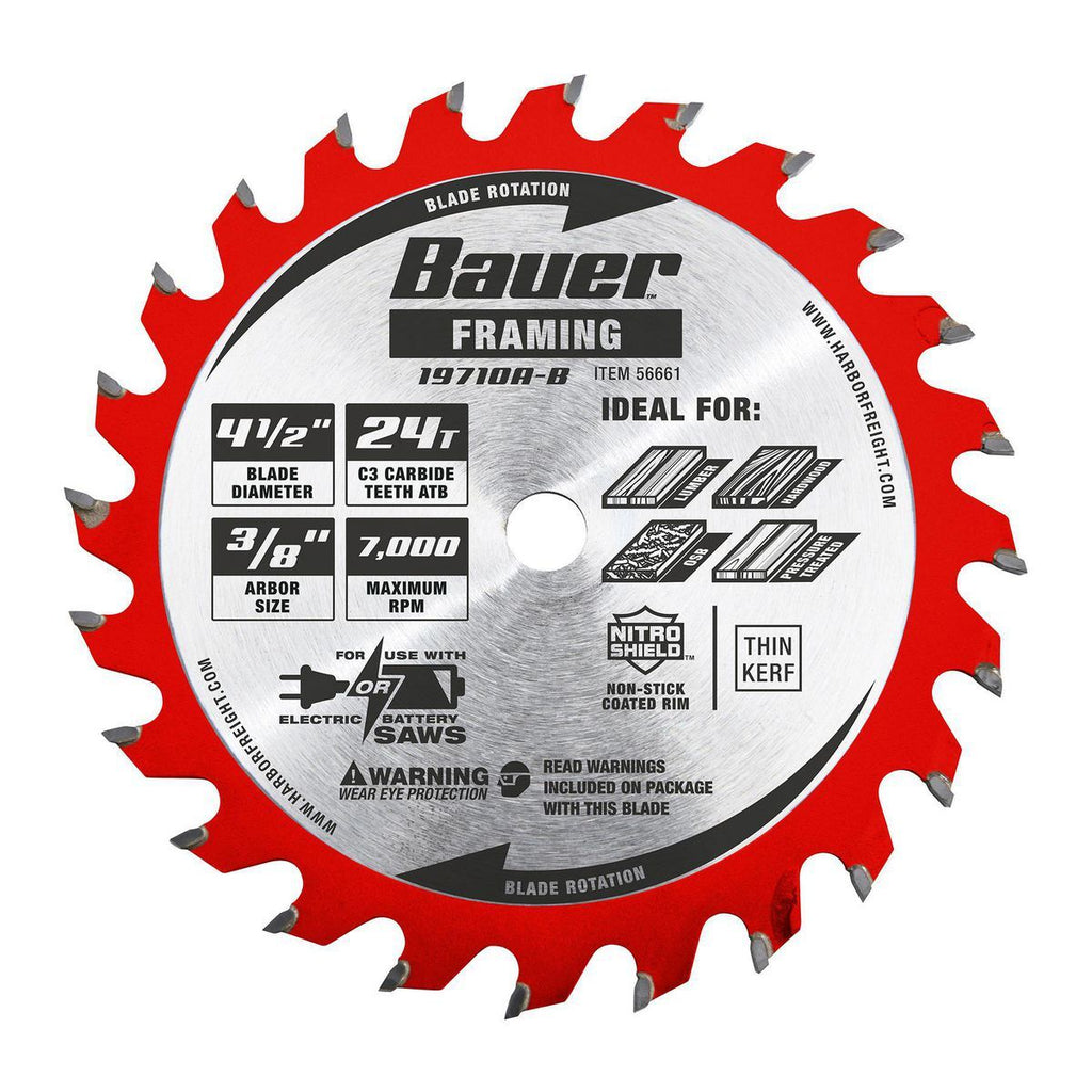 4-1/2 in. 24T Framing Circular Saw Blade B6286