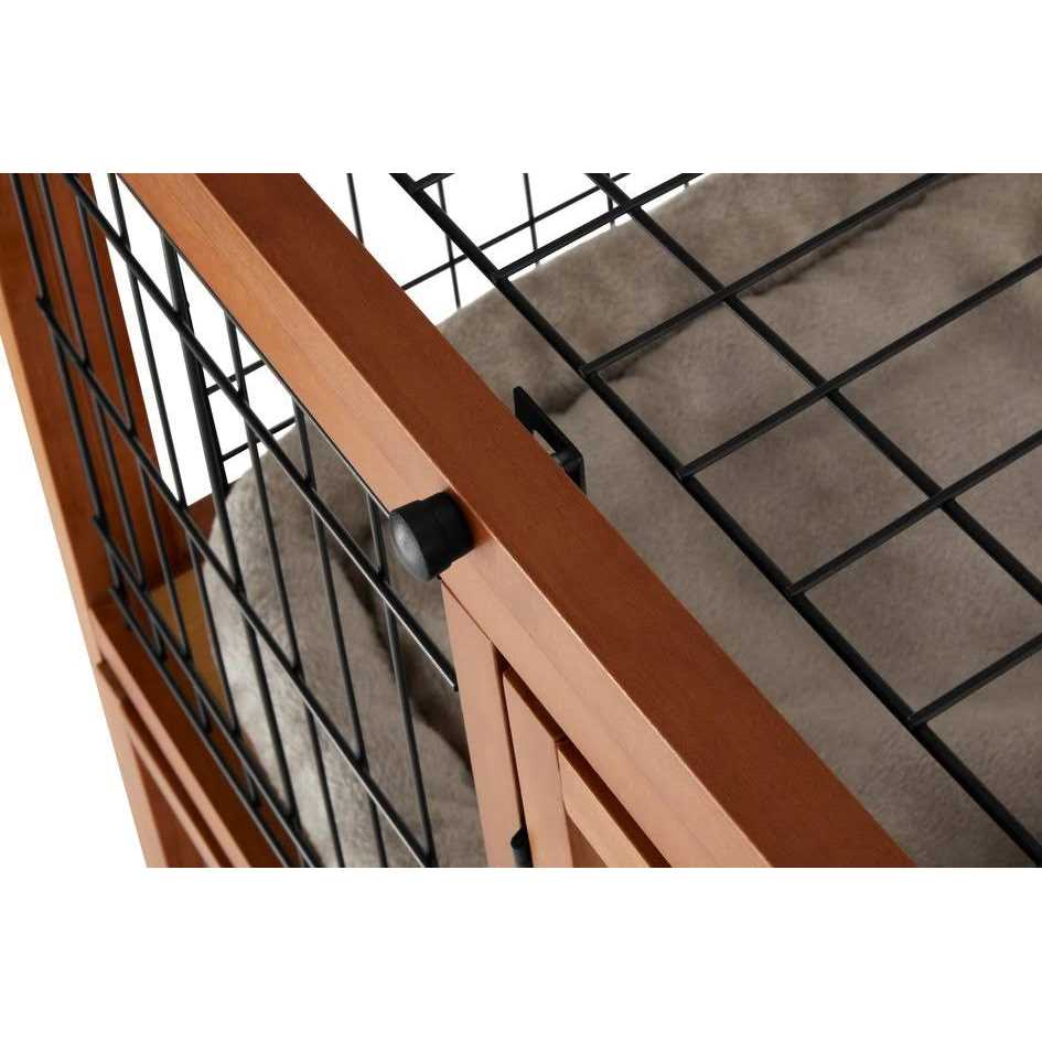 Collapsible Wood & Wire Cat Cage Playpen N793