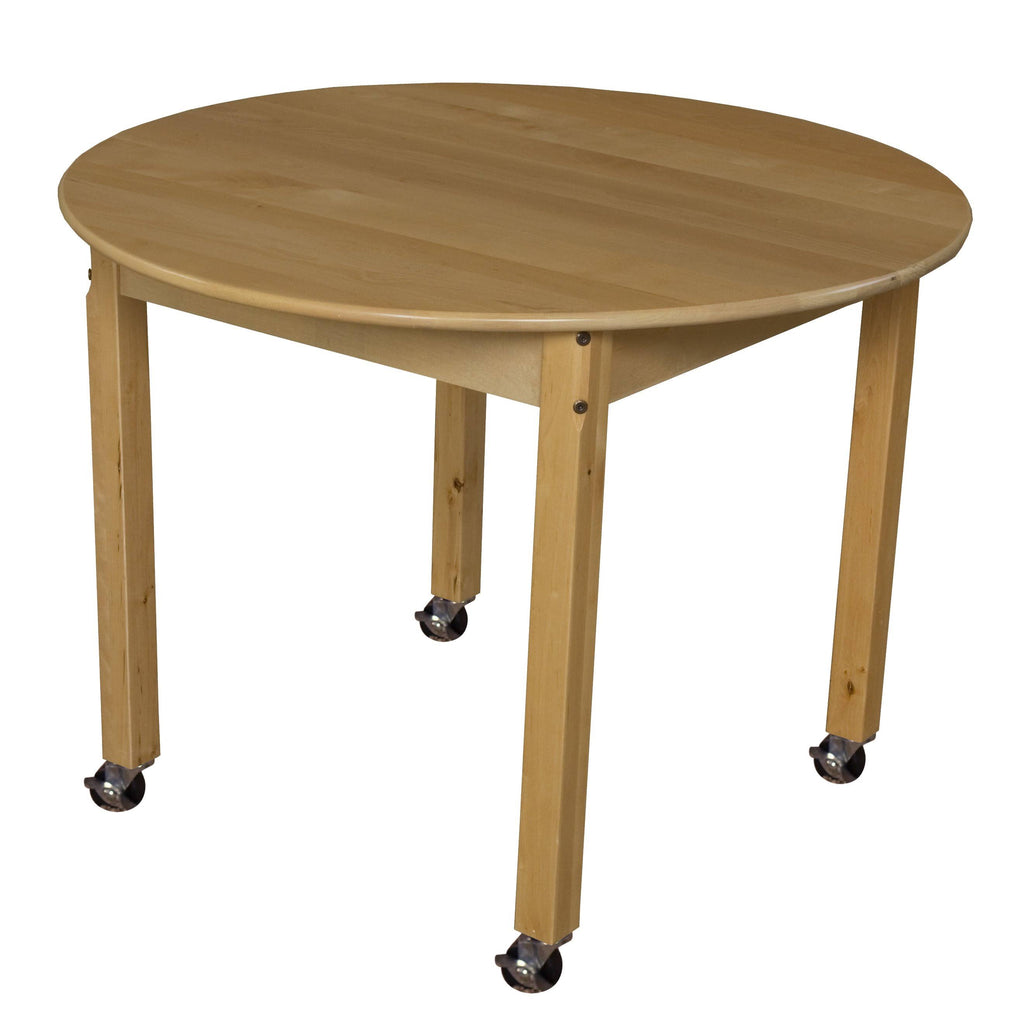 Round Hardwood Table with Legs N301369