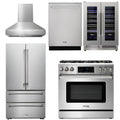 36 Gas Range, Range Hood, Refrigerator, Dishwasher, Wine Cooler F2546