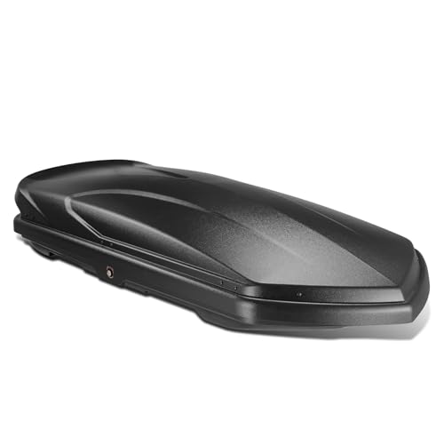 Rooftop Cargo Box Carrier Car Top Storage Case, 110 Lbs, 53" L x 34" W x 15" H, 11 17 Cubic Ft., Textured Black R55292