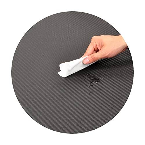 1-Inch Extra Thick High Density Anti-Tear Exercise Yoga Mat with Carrying Strap Y7846