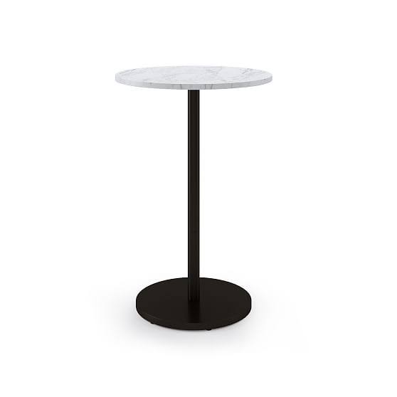 Round White Marble Restaurant Table C4390