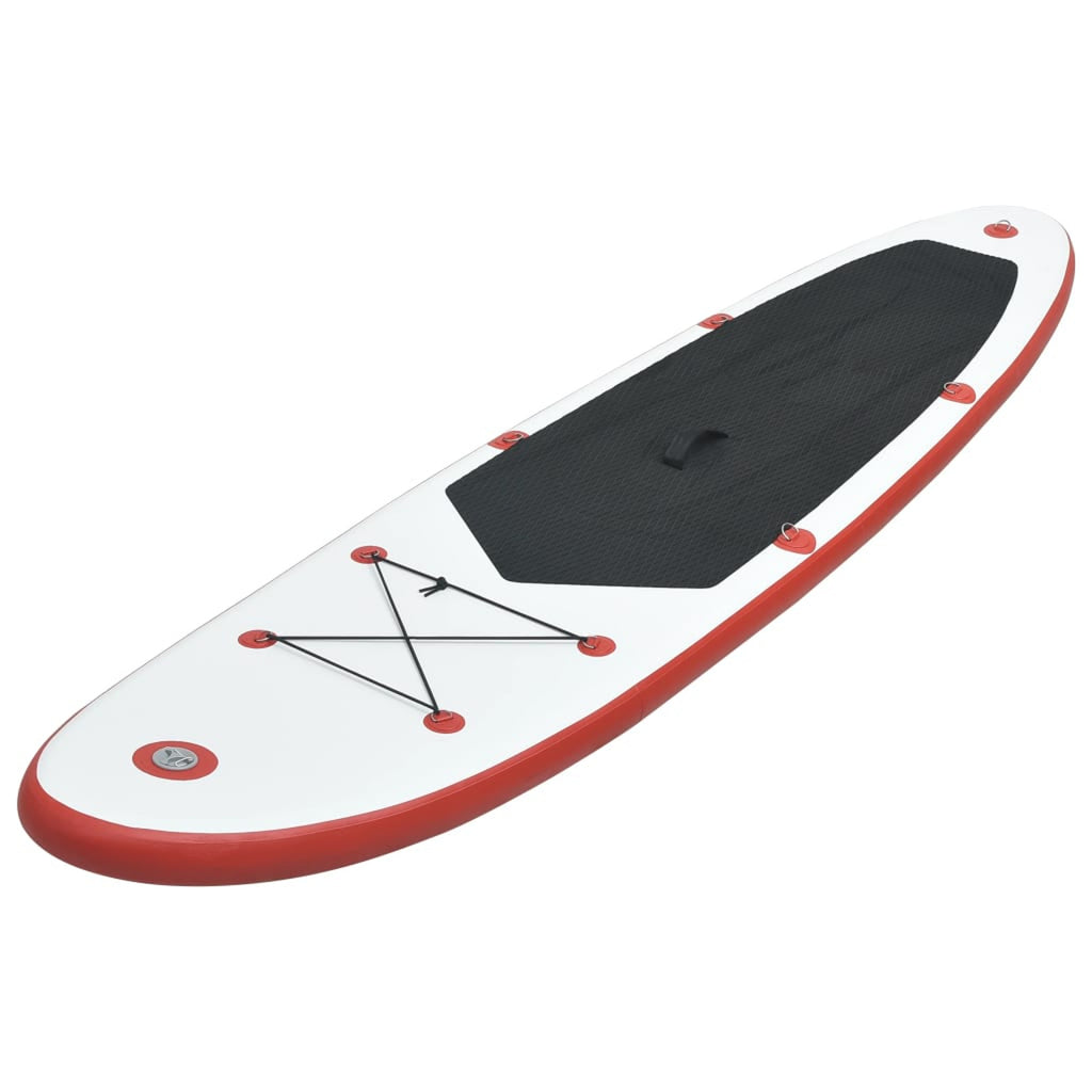Red and White Inflatable Paddleboard Set R9618