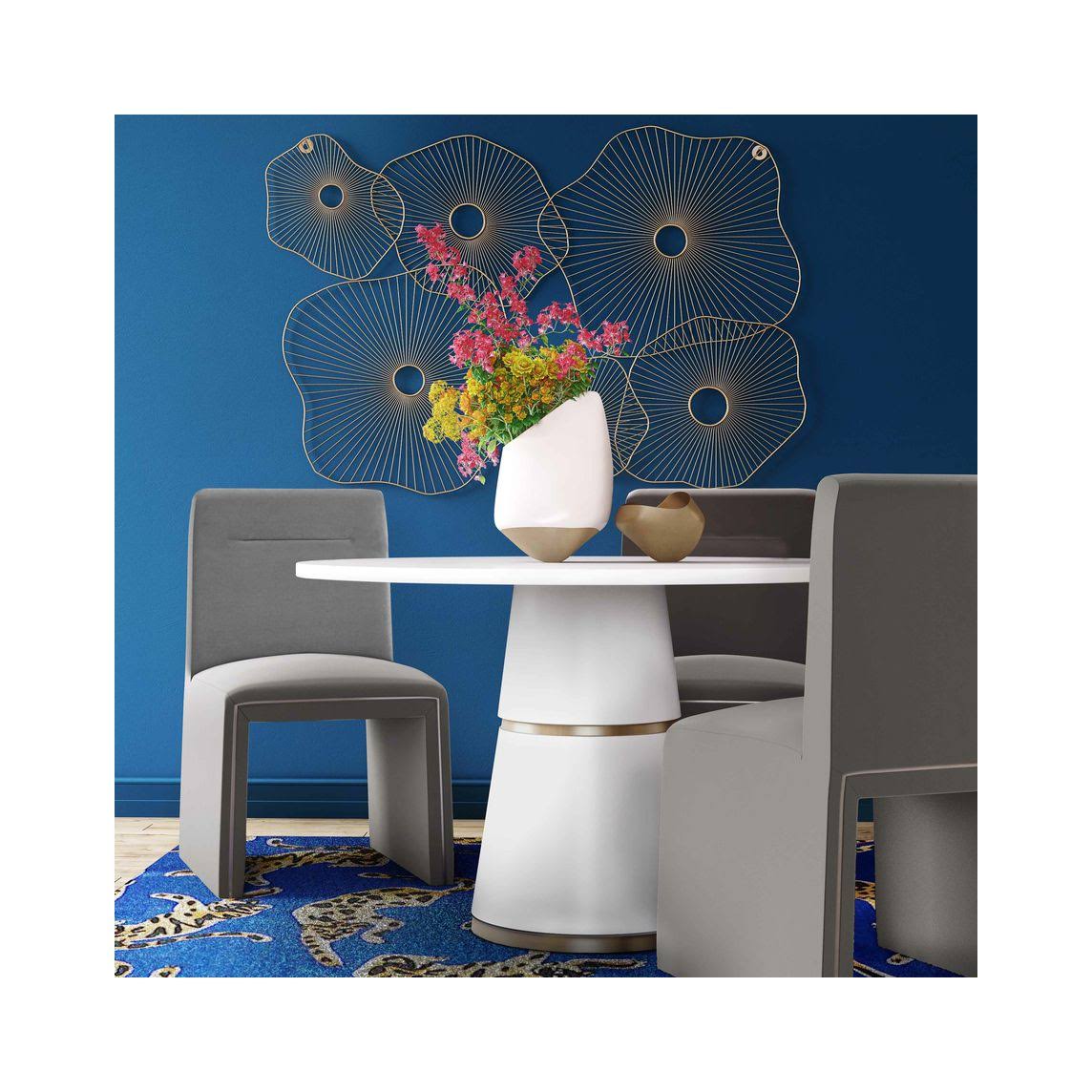 Grey Performance Velvet Dining Chair Z678906