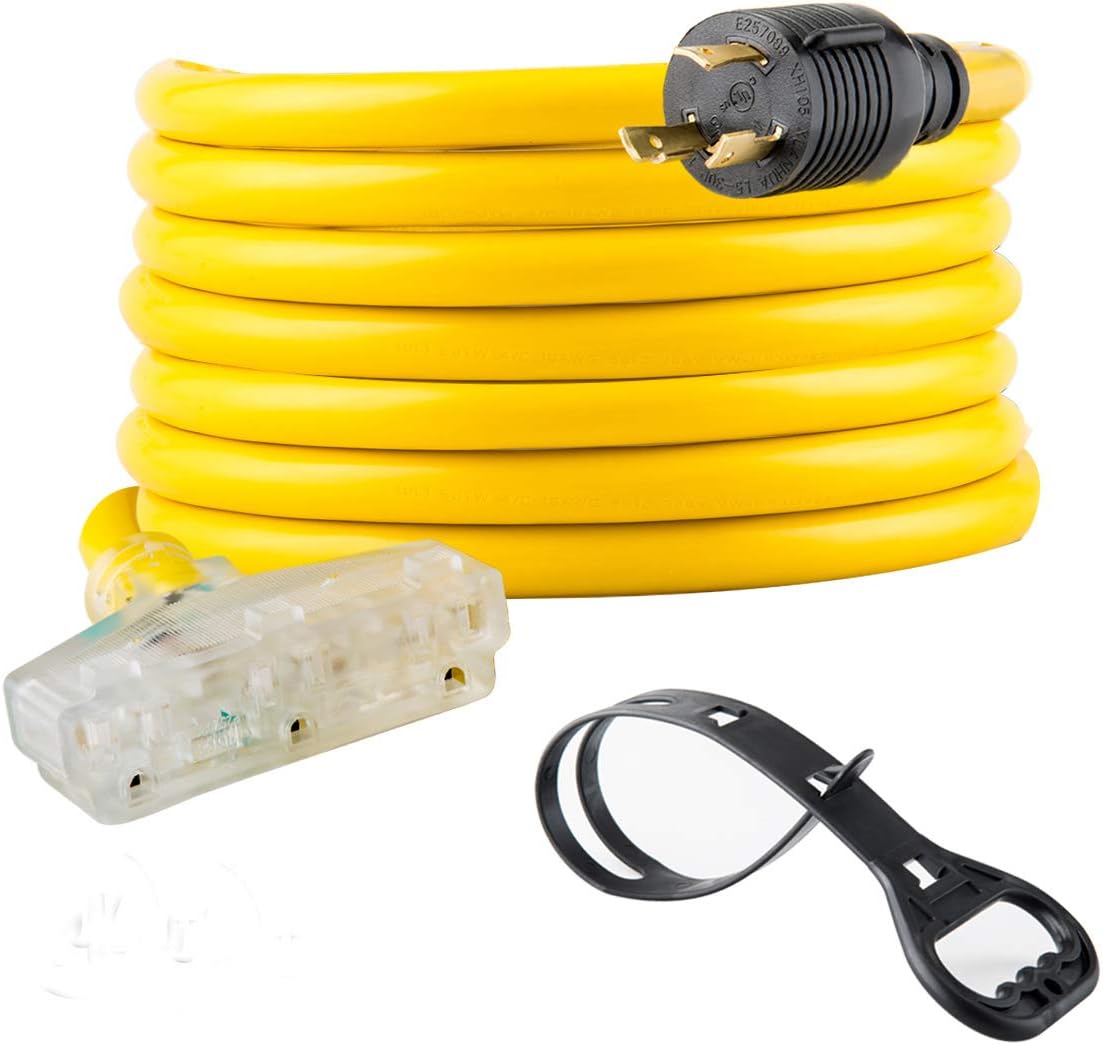 30Amp 3750 Watts 10 Gauge Generator Extension Cord D690196