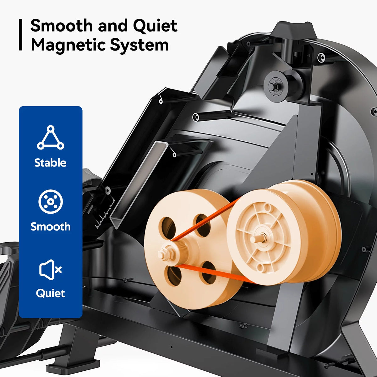 3-in-1 Foldable Magnetic Rowing Machine D224