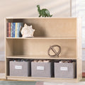 Three Shelf Open Storage with 3 Fabric Bins P481829