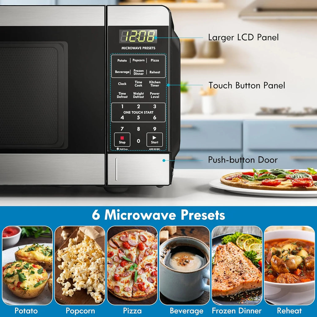 900 Watt .9 Cu Ft Stainless Steel Countertop Microwave Q73950
