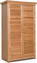 Outdoor Wooden Storage Shed with Shelves D677