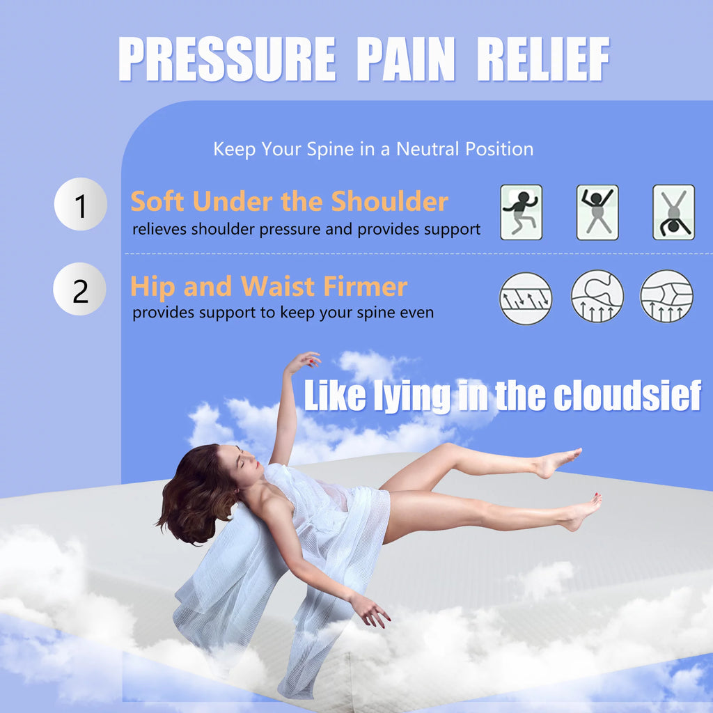 12 Inches Cooling-Gel Memory Foam Mattress Medium Firm Full P684169