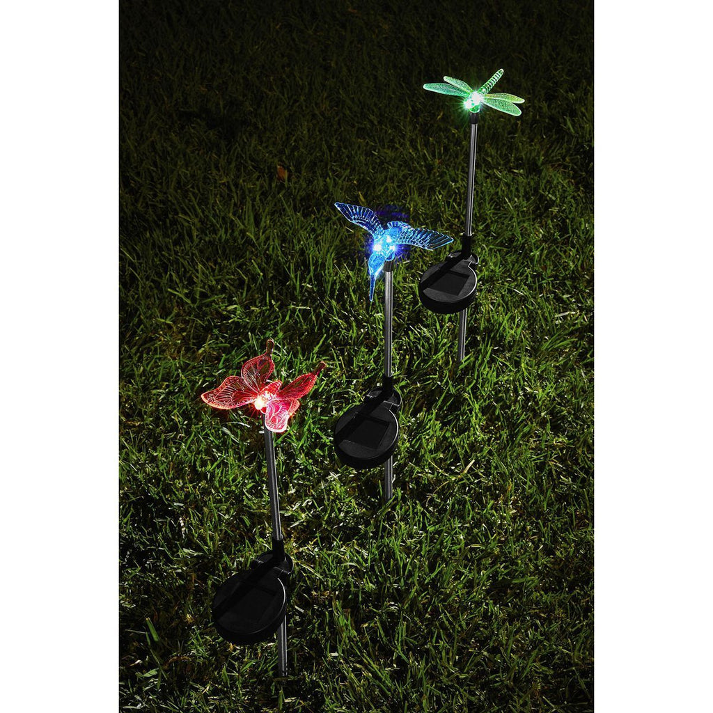 Solar LED Garden Decorative Lights 3-Pack Q644