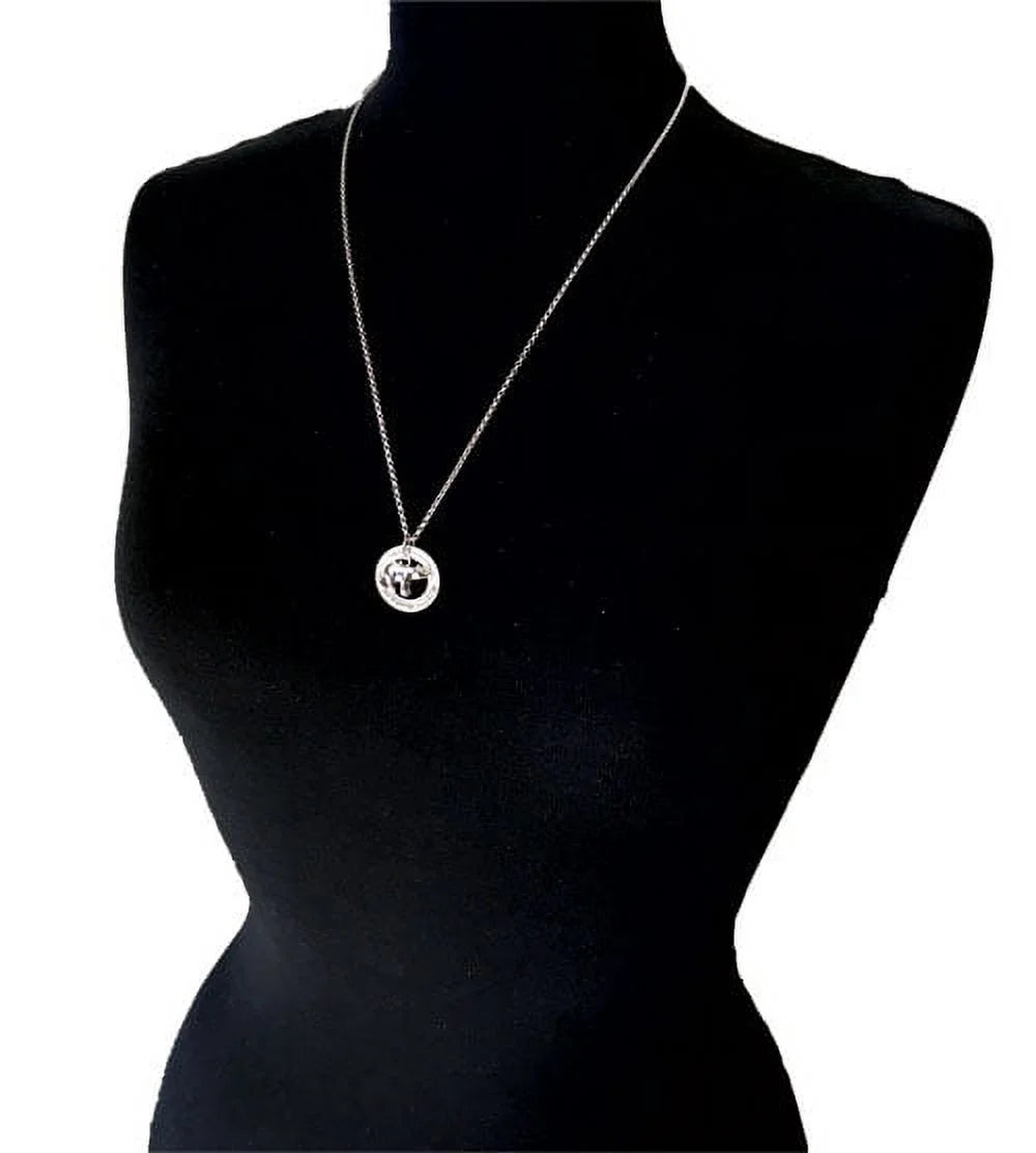 Clear Crystal Lightning Bolt Ring Necklace X73426