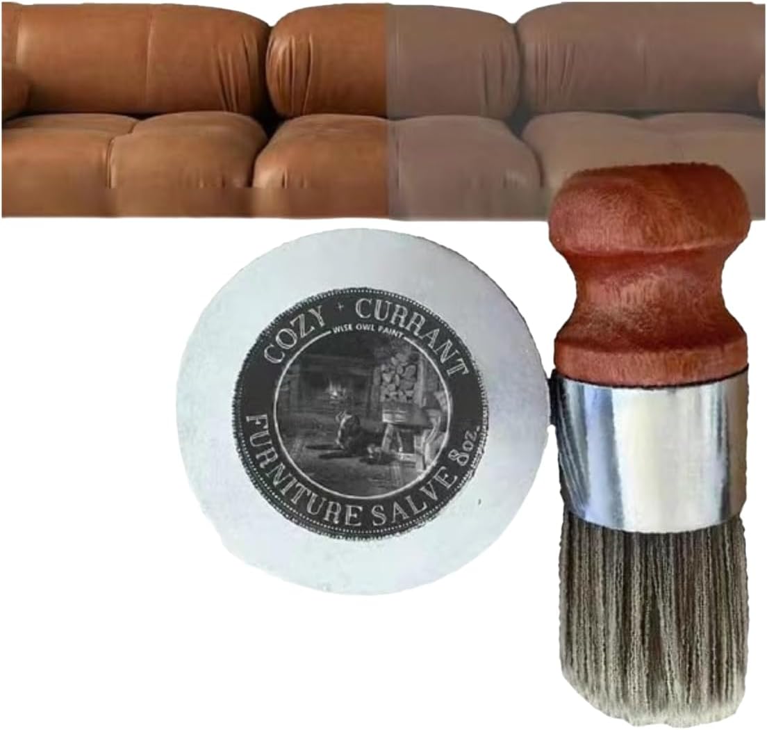 8.5 ounces Furniture Salve and Brush I263359