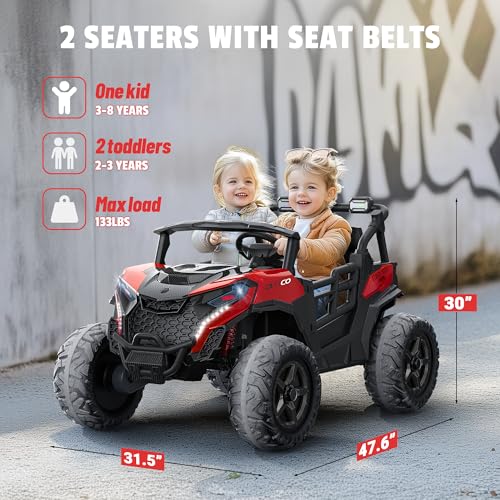 Pink 24V 2 Seater Ride on Car Truck with Remote Control L860