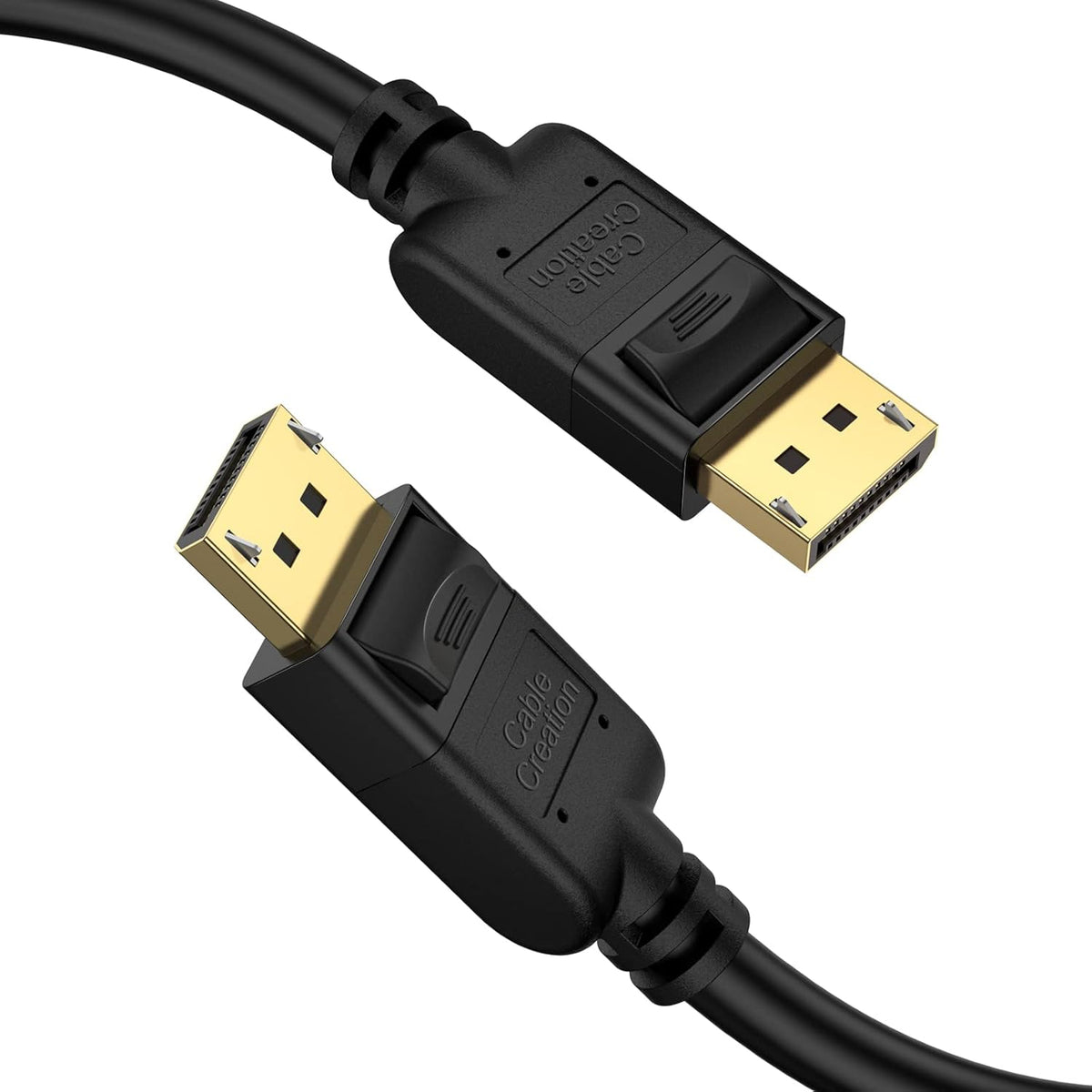 2-Pack DisplayPort to DisplayPort Cable 6 Feet Gold Plated Black S515613