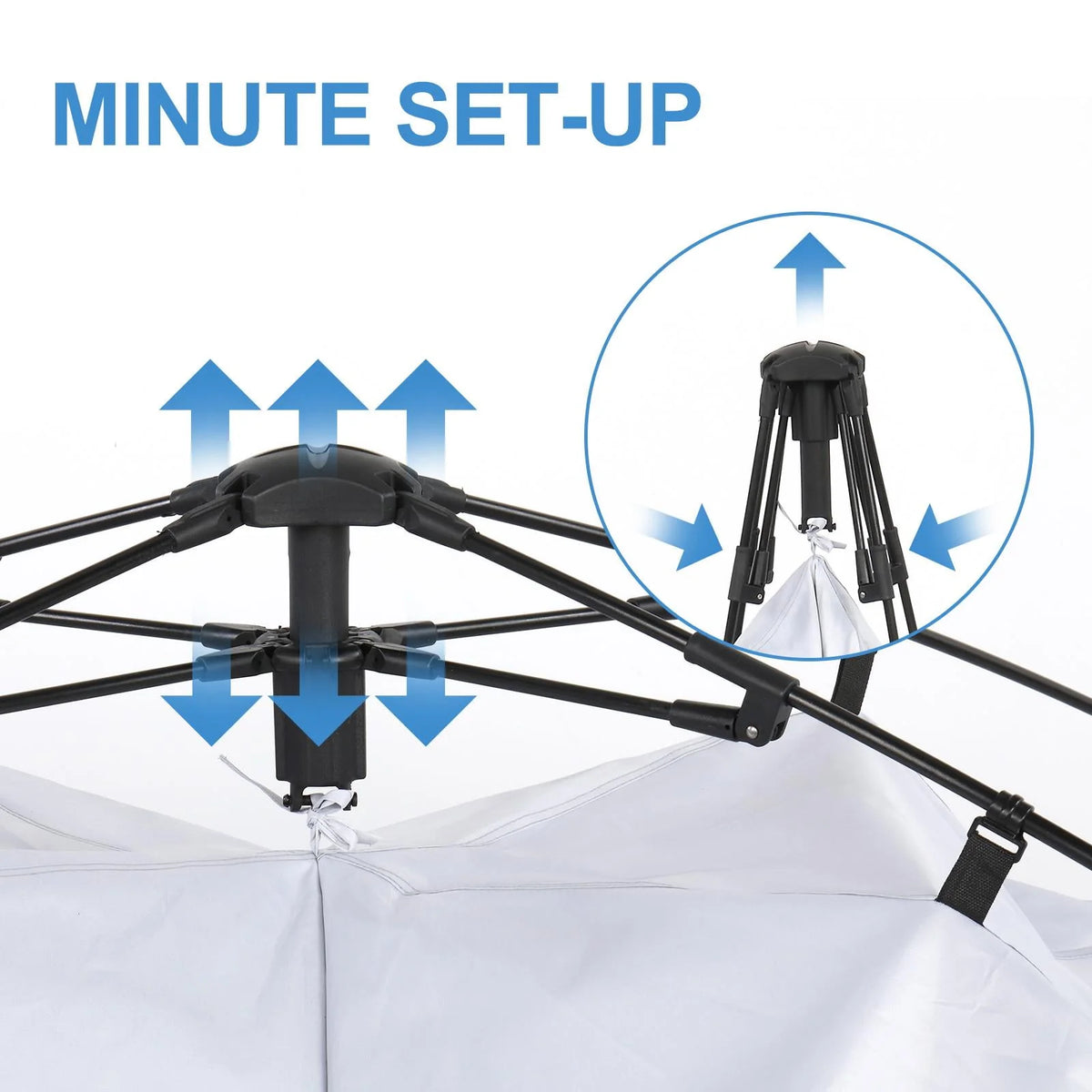 Waterproof Pop Up Camping Tent with Rainfly G22222