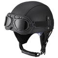 Half Helmet with Quick Release Buckle and Goggles E2110