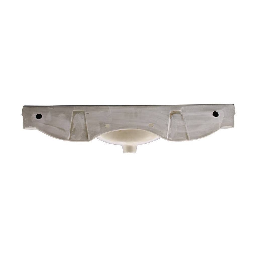 17x22 Round White Bathroom Sink with Overflow C9828