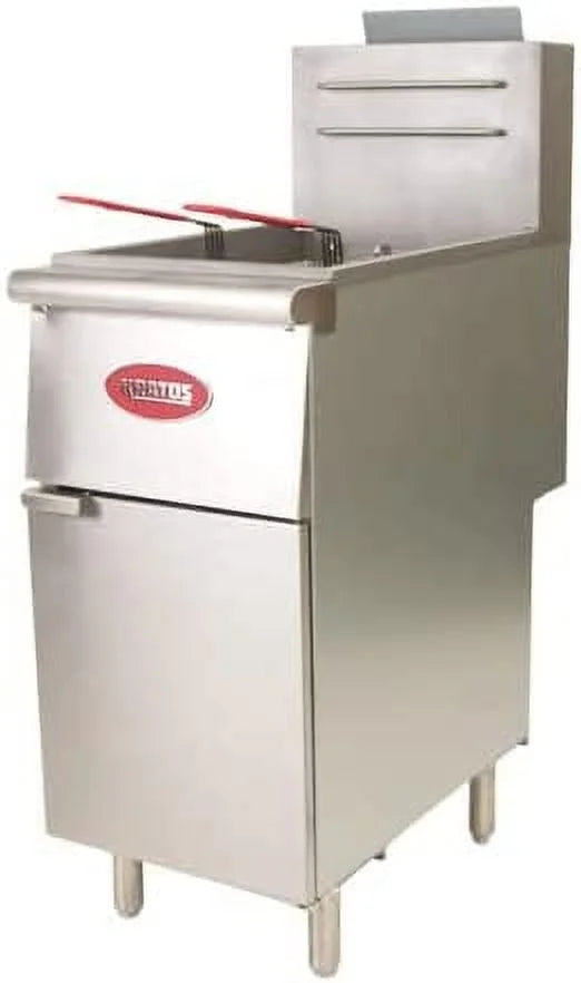 Commercial Gas Floor Fryer 40 lb. Capacity Natural Gas M496